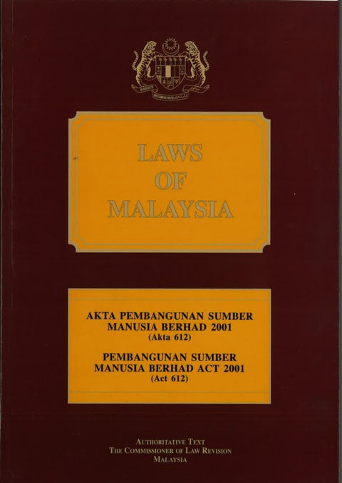 Akta Pembangunan Sumber Manusia Berhad 2001 (Akta 612) - MPHOnline.com