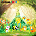 PICASSO TILES: Forest Animal Set with 8 Action Figures (26pcs) - MPHOnline.com