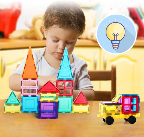 PICASSO TILES: Magnetic Tile Set with Drawstring Bag (61pcs) - MPHOnline.com