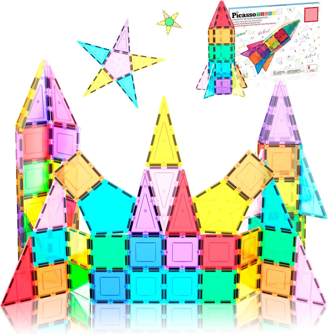 PICASSO TILES: Magnetic Tiles Rocket Set (32pcs) – MPHOnline.com