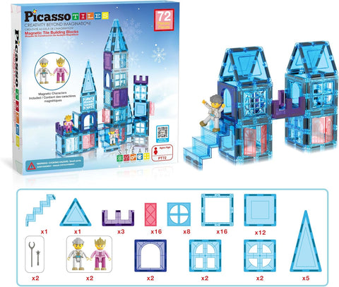 PICASSO TILES: Ice Winter Theme with 2 Characters (72pcs) - MPHOnline.com