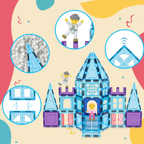 PICASSO TILES: Ice Winter Theme with 2 Characters (72pcs) - MPHOnline.com