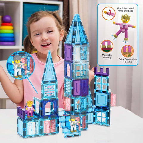 PICASSO TILES: Ice Winter Theme with 2 Characters (72pcs) - MPHOnline.com
