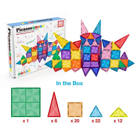 PICASSO TILES: Mini Diamond Series Set (61pcs) - MPHOnline.com