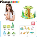 PICASSO TILES: Magnetic Tile Safari Theme with 8 Action Figures (26pcs) - MPHOnline.com