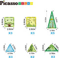 PICASSO TILES: Magnetic Tile Safari Theme with 8 Action Figures (26pcs) - MPHOnline.com