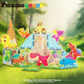PICASSO TILES: Magnetic Tile Dino Theme with 8 Action Figures (26pcs) - MPHOnline.com