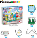 PICASSO TILES: Magnetic Tile Metro City with 8 Action Figures (26pcs) - MPHOnline.com