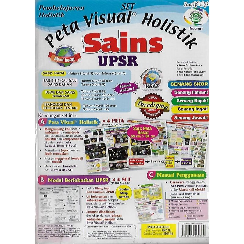 Set Peta Visual Holistik Sains UPSR – MPHOnline.com