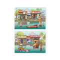 Pop Up Card The Rhythm of Fishing Village - MPHOnline.com