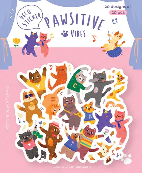 Pawsitive Vibes - Deco Sticker (DS19)