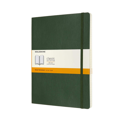 MOLESKINE Notebook XL Ruled Myrtle Green Hardcover - MPHOnline.com