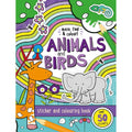 Maze Find & Colour Animals And Birds Sticker & Colouring Book - MPHOnline.com