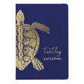 CZD0326_40 B5 Pu Journal With Foil - Turtle - MPHOnline.com