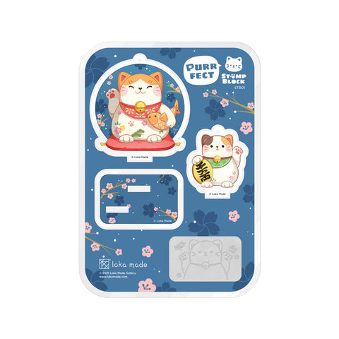 Rubber Stamp STB01 I’m Feline Lucky