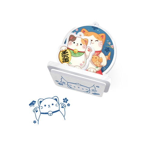 Rubber Stamp STB01 I’m Feline Lucky