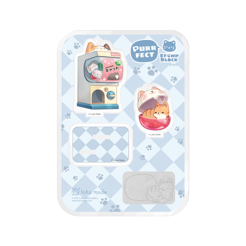 Rubber Stamp STB02 Gacha-Self A Cat