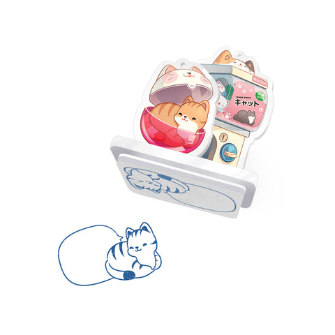 Rubber Stamp STB02 Gacha-Self A Cat