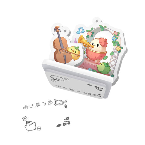 Rubber Stamp STB20 Melody of Love