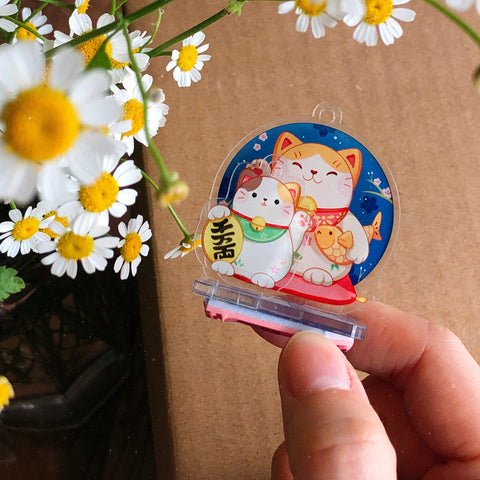 Rubber Stamp STB01 I’m Feline Lucky