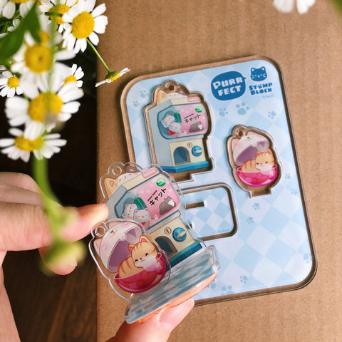 Rubber Stamp STB02 Gacha-Self A Cat