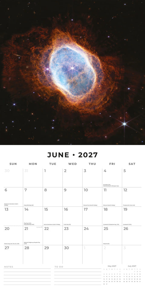 2027 Square Wall Calendar Space (RR271308) - MPHOnline.com