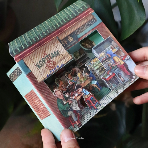 GC305 Triple Layer Greeting Card: The Shared Table Memories