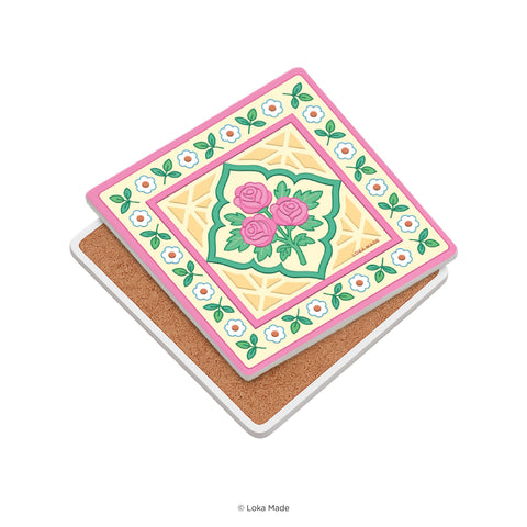 Loka Made TMC-PR-001 Coaster:Rosy Heritage