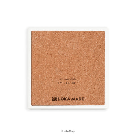 Loka Made TMC-PR-005 Coaster:Blush Garden