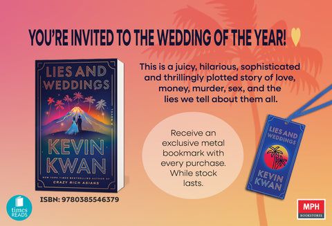 The bestselling author of Crazy Rich Asians is back! Get your copy of Lies & Weddings by Kevin Kwan at MPH today.