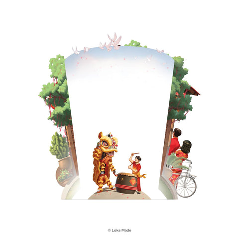 360 3D Greetings Card: The Transition of Fortune & Grace