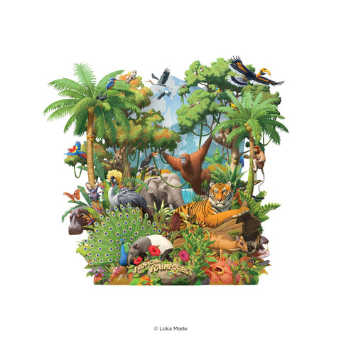 360 3D Greetings Card: Tropical Rainforest