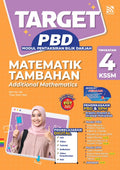 Target PBD KSSM 2025  Matematik Tambahan Tingkatan 4 - MPHOnline.com