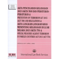 Akta Pencegahan Keganasan 2015 (Akta 769) & Akta Langkah-Langkah Khas Menentang Keganasan Di Luar Negara 2015 (Akta 770) (Biligual) - Hingga 25/4/2026 - MPHOnline.com