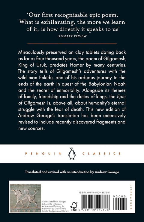 The Epic of Gilgamesh (translated by Andrew George), back cover - Penguin Classics - MPHOnline.com