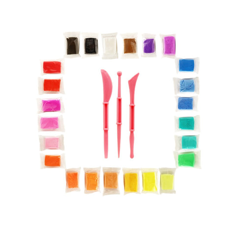UNICORN Stationery - 24 Colours Air Dry Clay (UIC-24AC) - MPHOnline.com