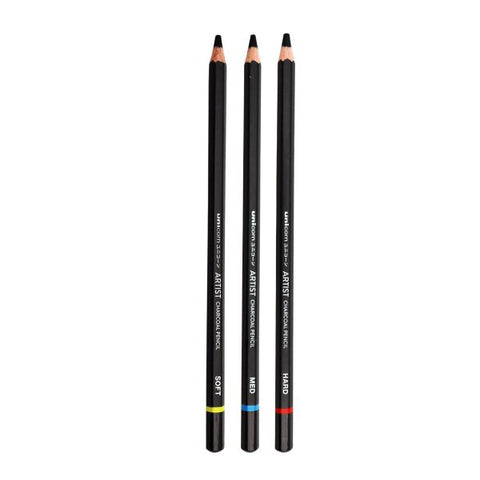 UNICORN Stationery - Artist Black Charcoal Artist Pencil (UCP-3PX)