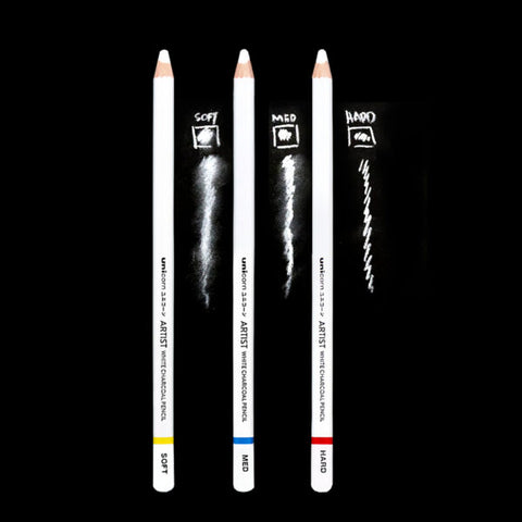 UNICORN Stationery - Artist White Charcoal Artist Pencil (UCP-3WX)