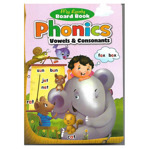 MY LOVELY BOARD BOOK PHONICS, VOWELS & CONSONANTS - MPHOnline.com