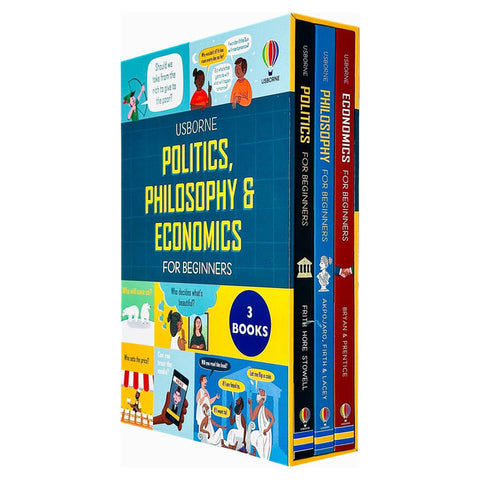 Usborne For Beginners 3 Books Collection Box set (Politics, Philosophy & Economics) - MPHOnline.com