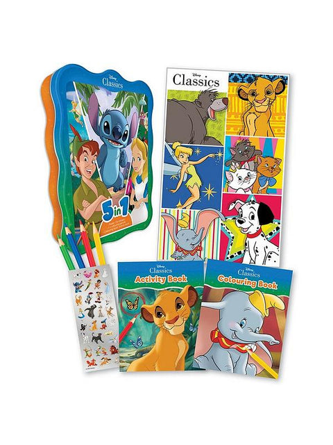 Disney Classics: 5-in-1 Activity Kit Happiest Tin - MPHOnline.com