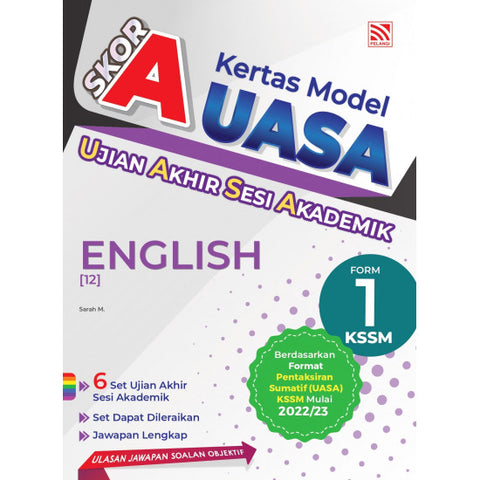 Skor A  UASA KSSM (2023)  English Form 1 - MPHOnline.com