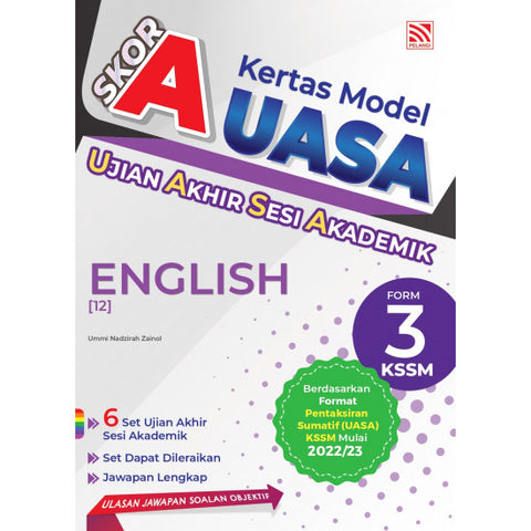 Skor A UASA KSSM (2023)  English Form 3 - MPHOnline.com