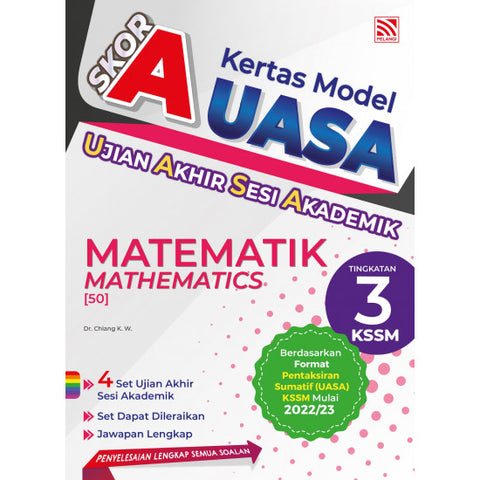 Skor A  UASA KSSM (2023)  Matematik Tingkatan 3 - MPHOnline.com