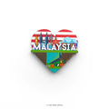 Loka Made Woodee Magnet - I Love Malaysia - MPHOnline.com