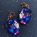 Watercolor Shaking Keychain Universe In Your Head - MPHOnline.com