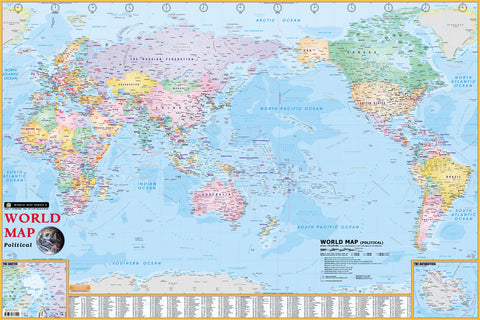 World Map Political(Laminated) - MPHOnline.com