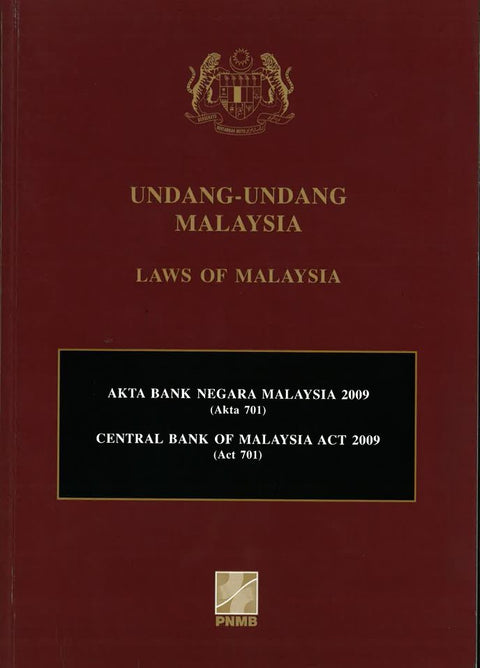 Akta Bank Negara Malaysia 2009 (Akta 701) - MPHOnline.com