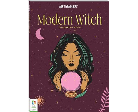 Art Maker Modern Witch Colouring Book - MPHOnline.com