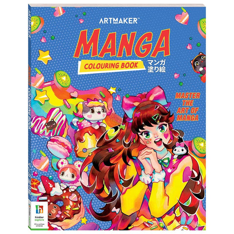 ArtMaker Manga Colouring Book - MPHOnline.com